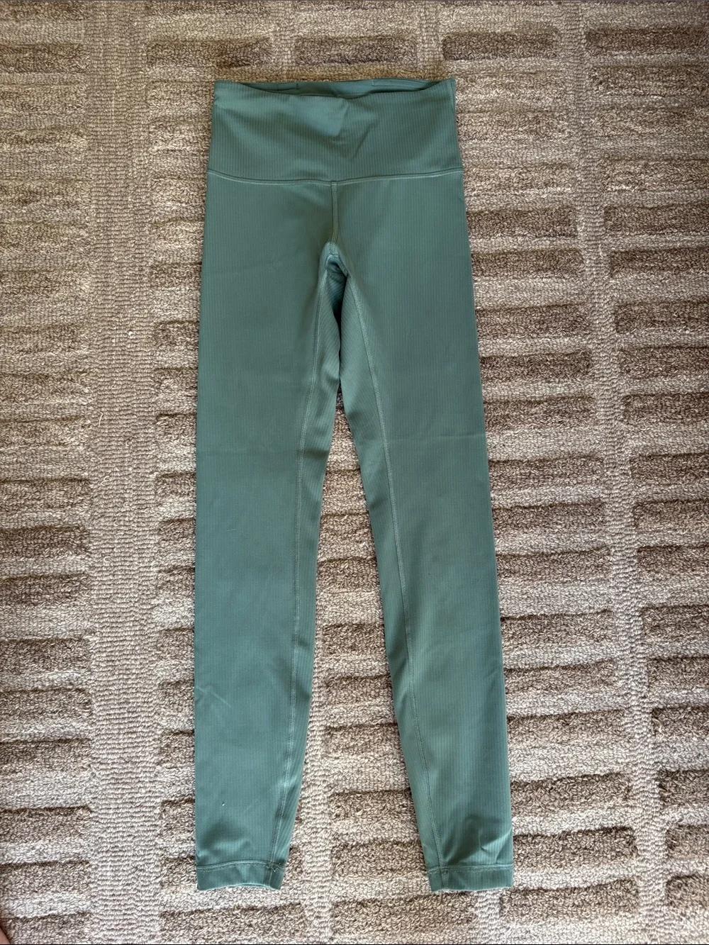 lululemon athletica Olive Green Ribbed Leggings